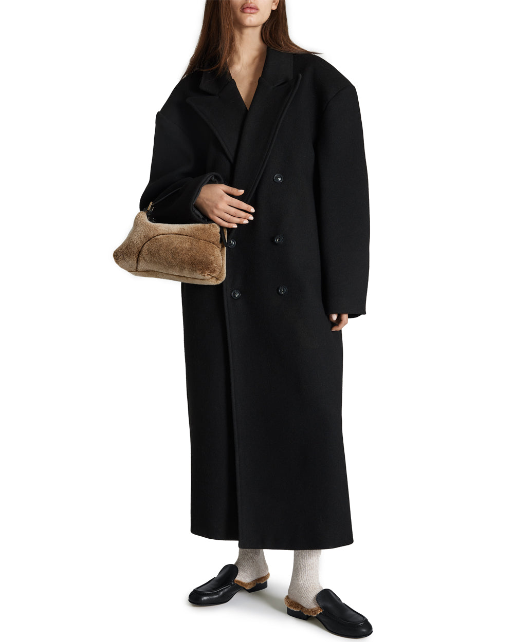 Vadena Mini Handbag Orsetto/Black Shearling/Vacchetta