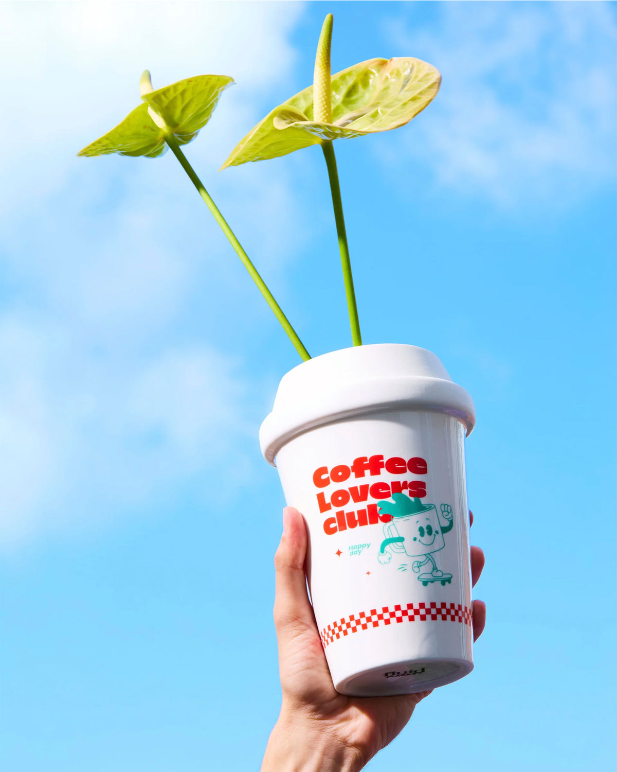 Vase Coffee Red