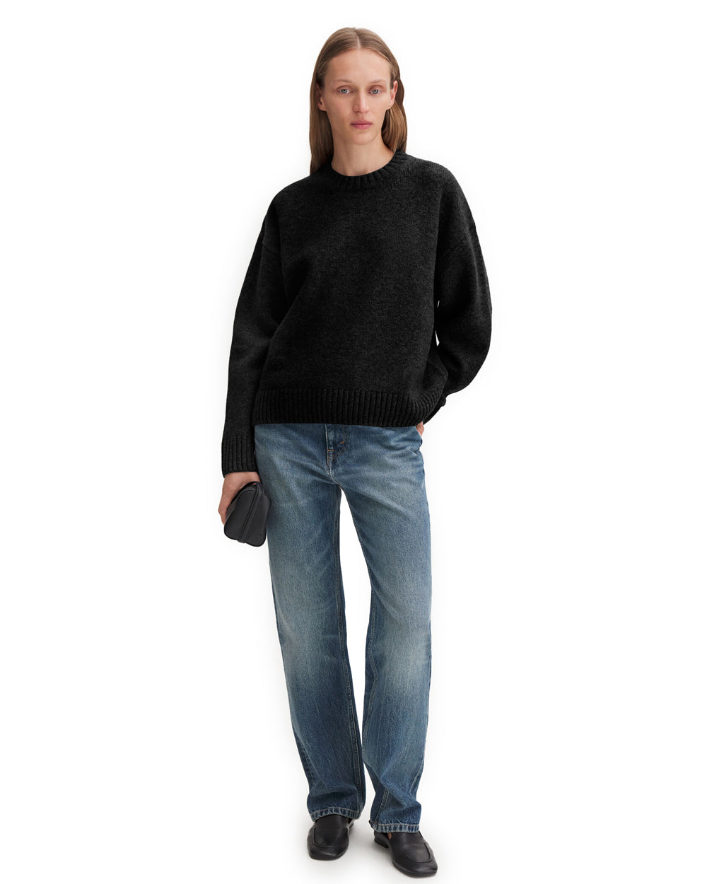 Wool Cashmere Sweater Black