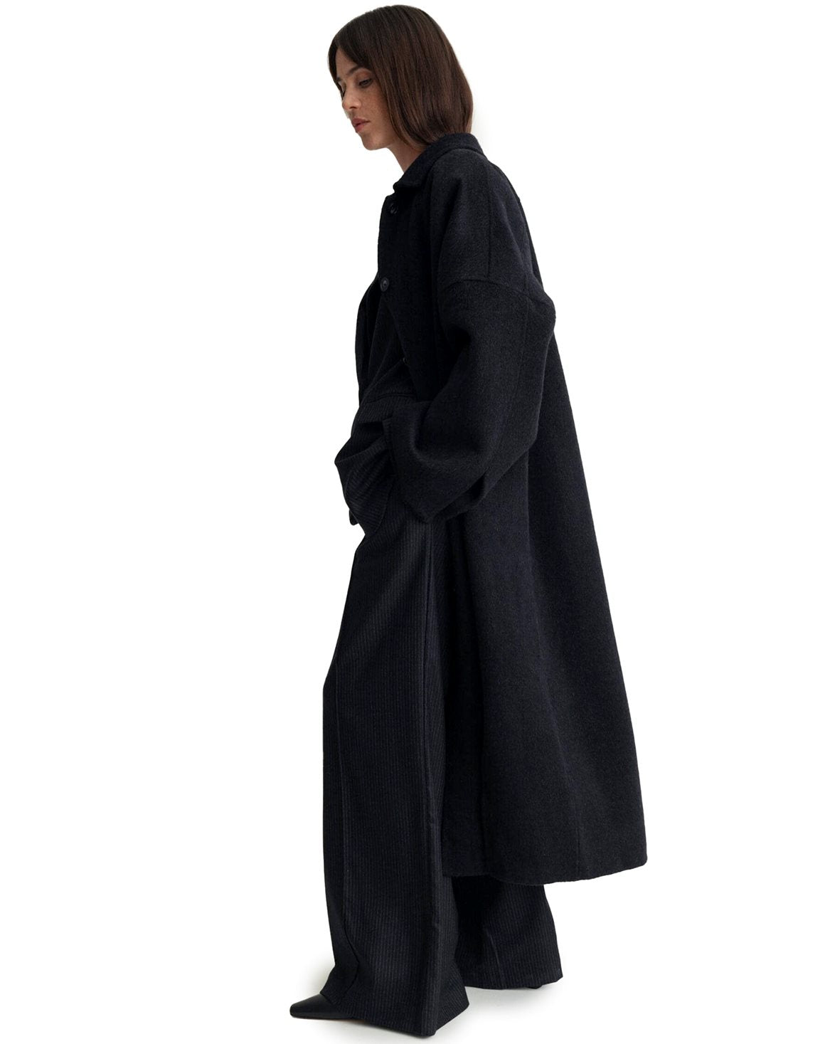 Lyric Cashemere Blend Coat Black