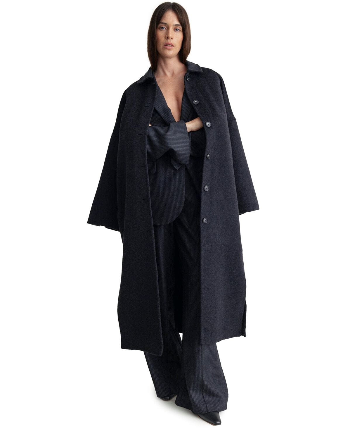 Lyric Cashemere Blend Coat Black