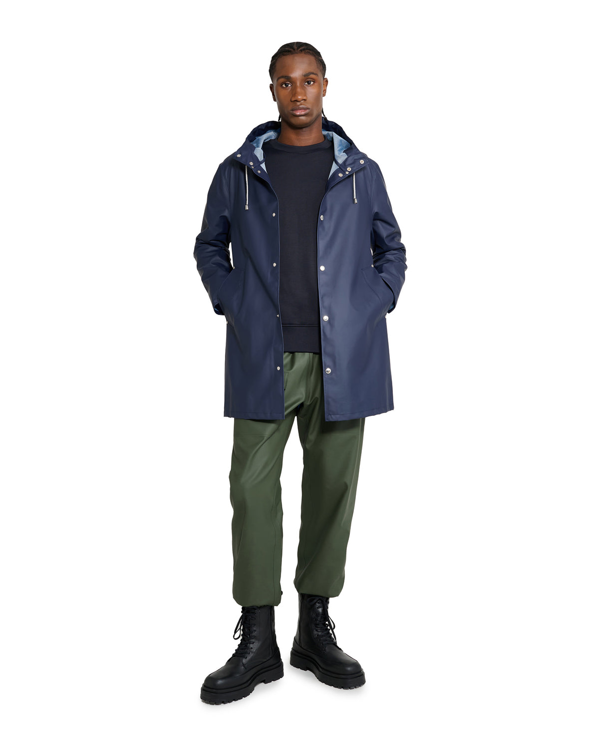 Stockholm Lightweight Raincoat Navy