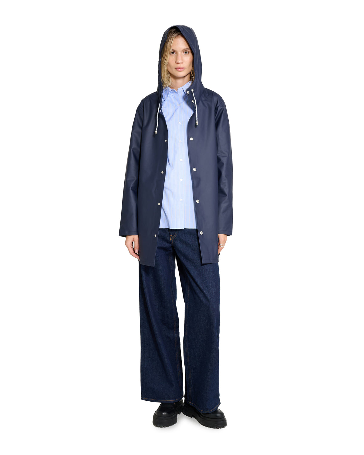 Stockholm Lightweight Raincoat Navy