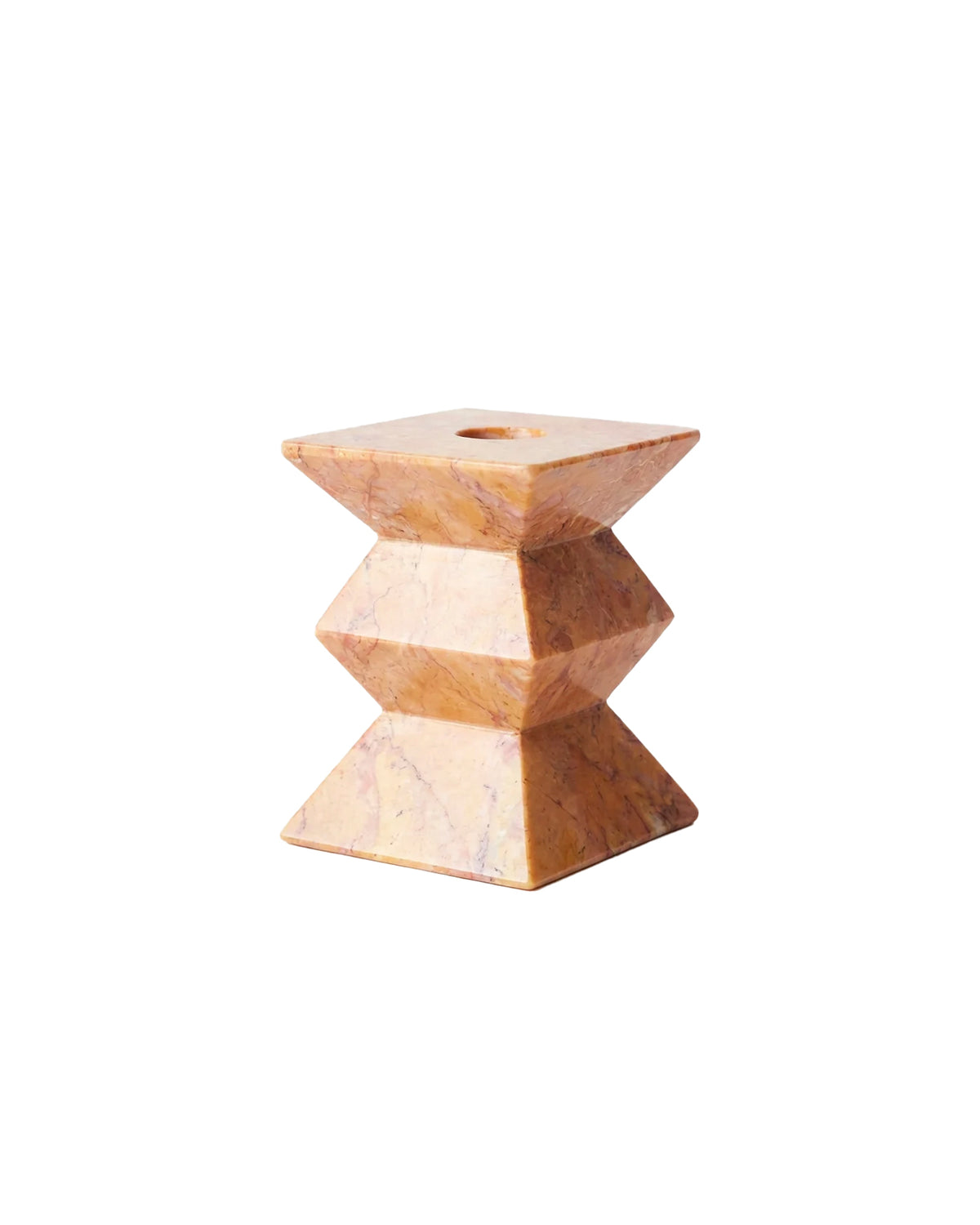 Totem Candle Holder Low Red