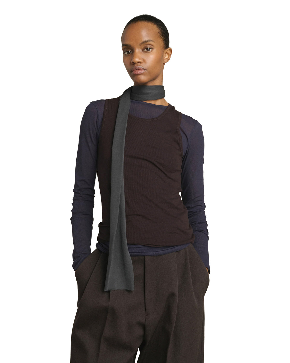 Kola Scarf Gris Anthracite