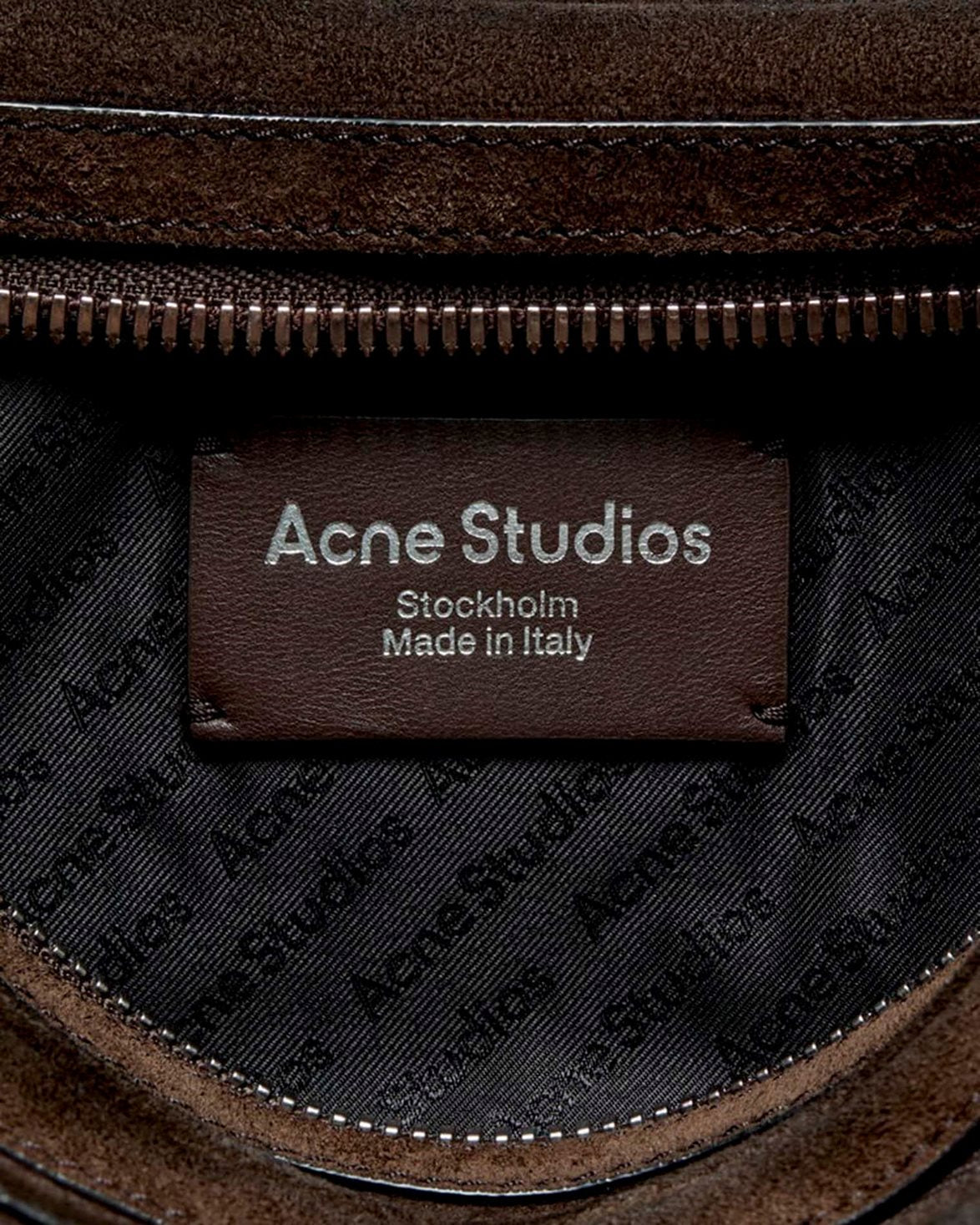 Camero Party Shoulder Bag Suede Wax Dark Brown