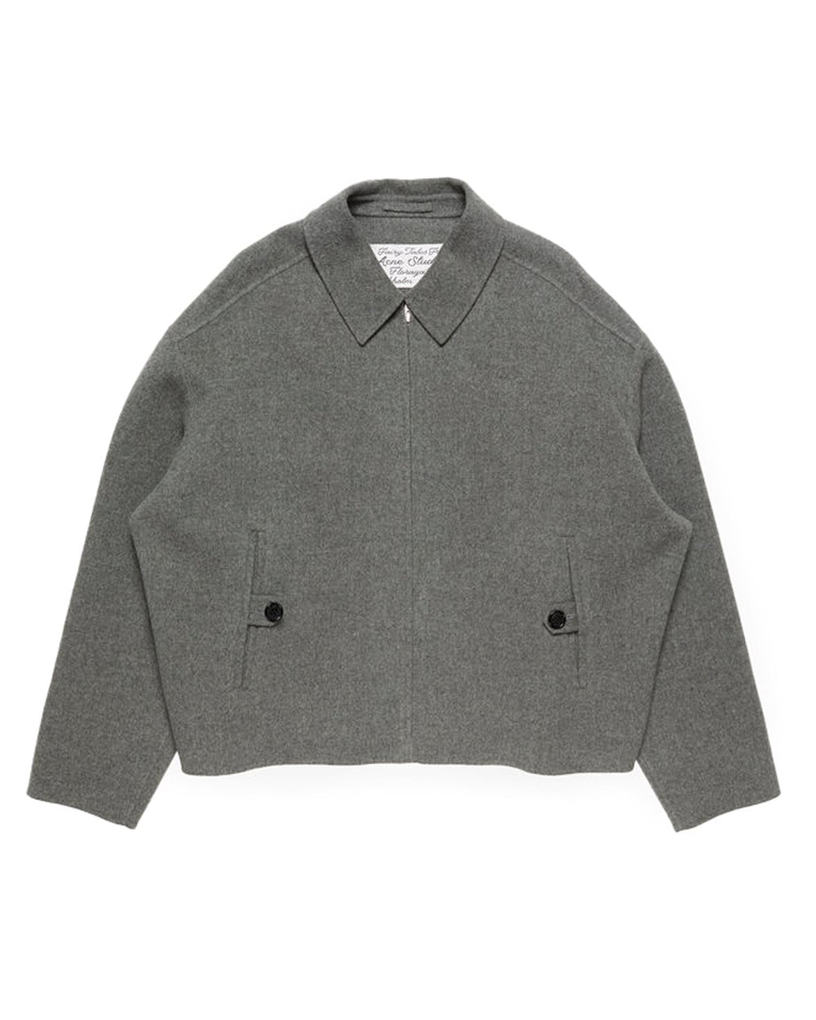 Cashmere Zipper Jacket Vintage Grey Melange