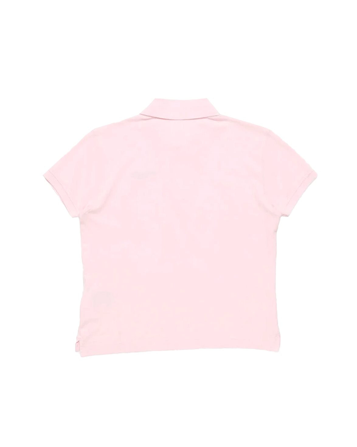 Fitted Polo T-Shirt Pale Pink