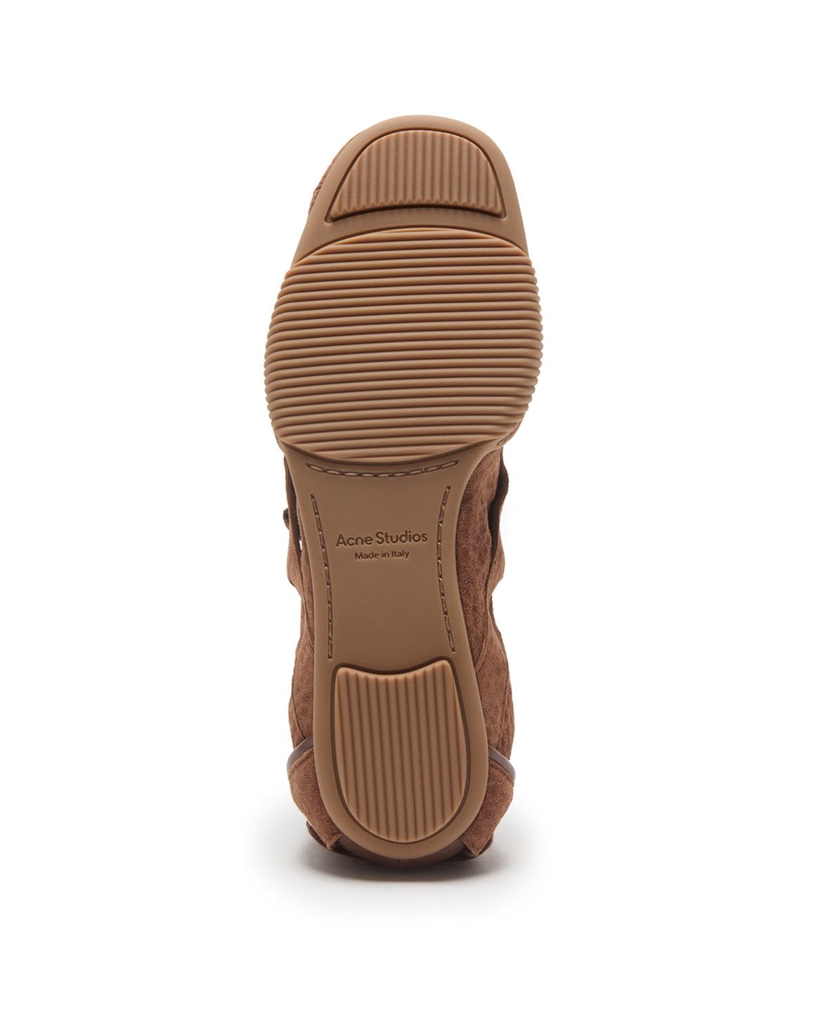 Lace-Up Suede Shoes Brown