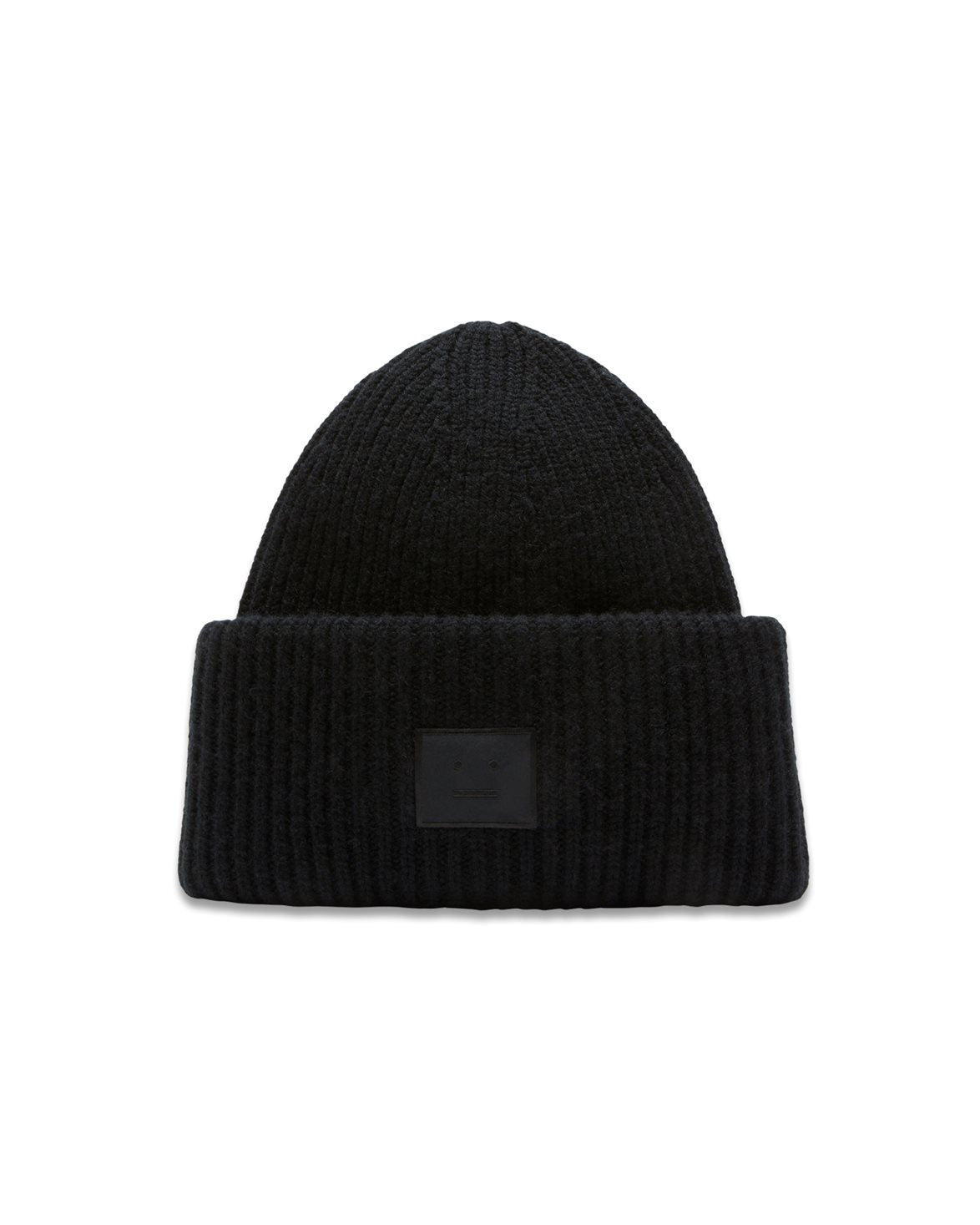 Large Face Logo Beanie Black