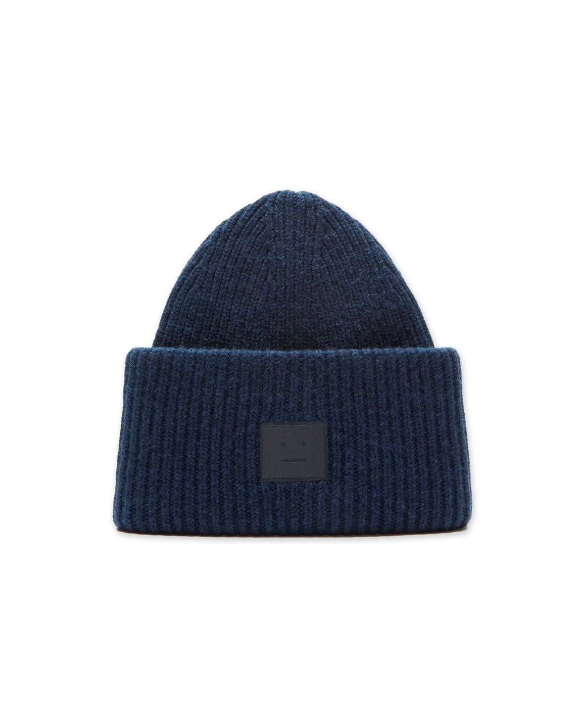 Large Face Logo Beanie Navy Melange
