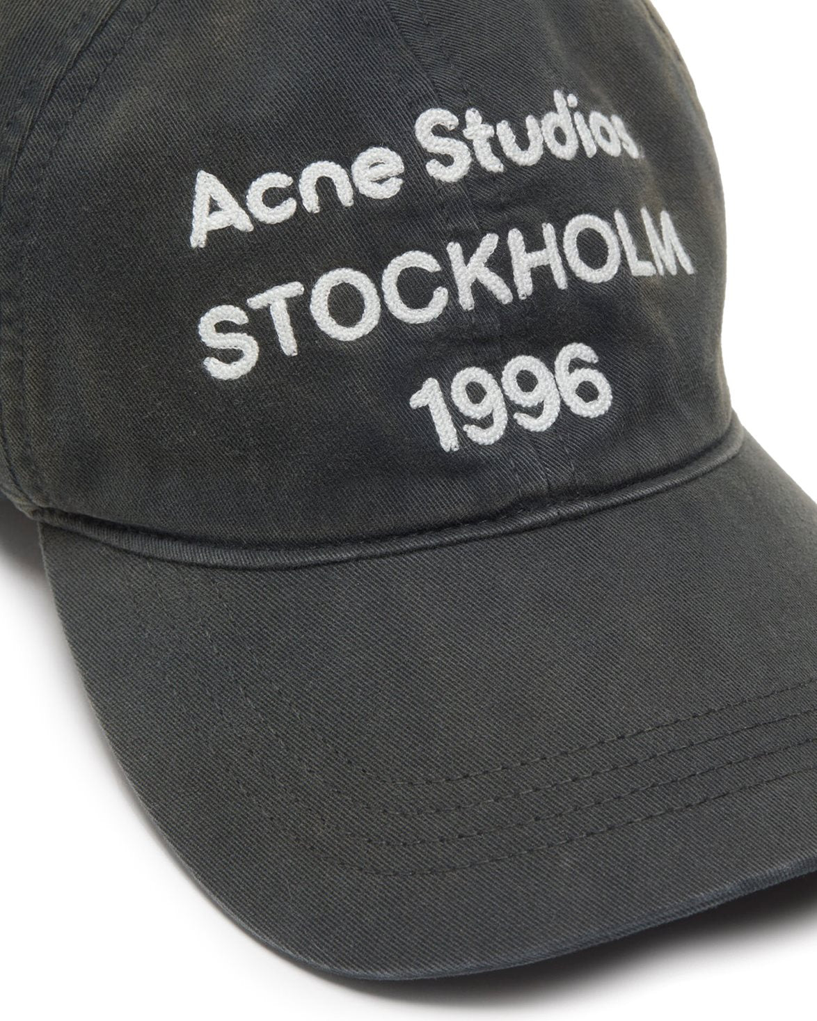 Stamp Logo Cap Faded Black