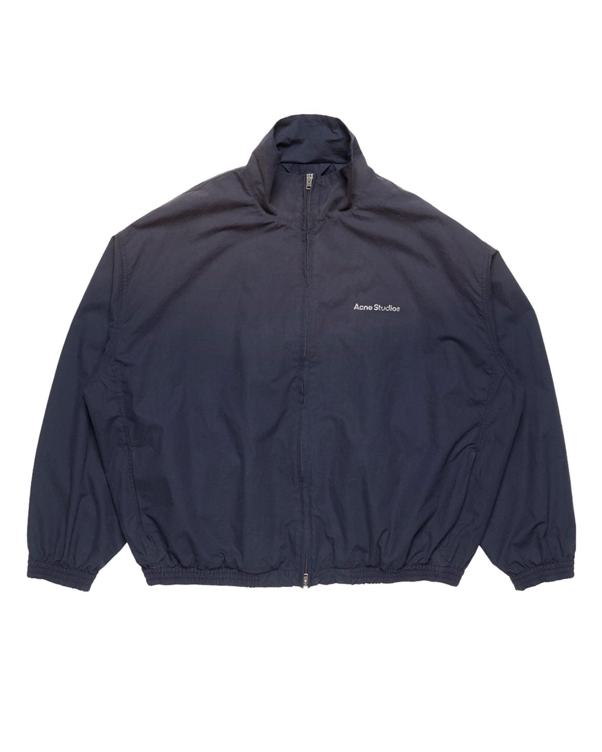 Stamp Logo Zipper Jacket Navy