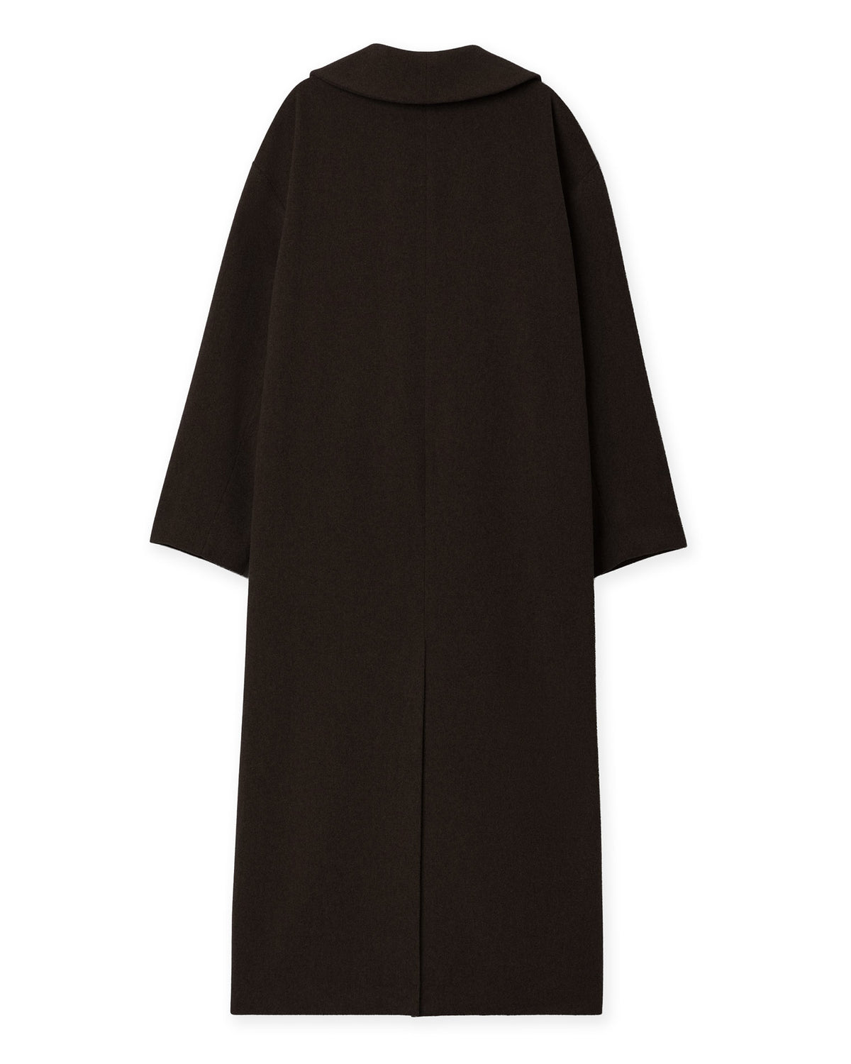Wool Robe Coat Chocolate Brown