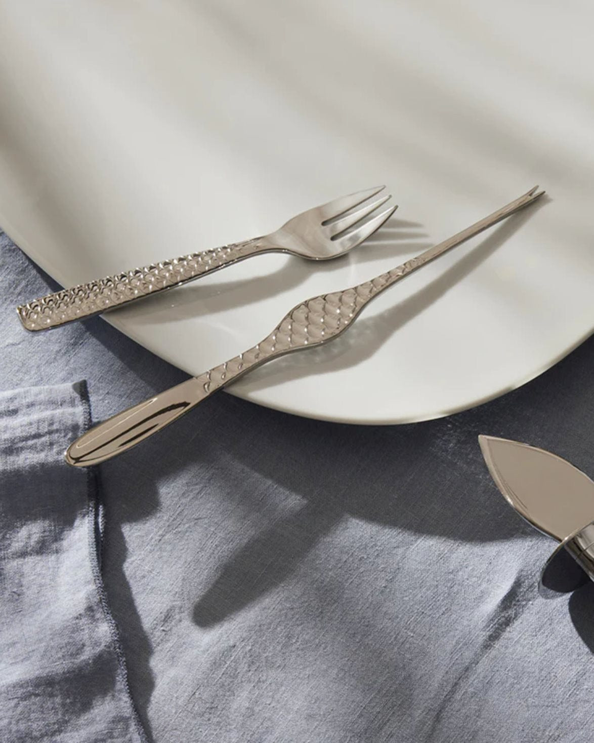 Colombina Fish Shellfish Fork Set Of 4 Stainless Steel