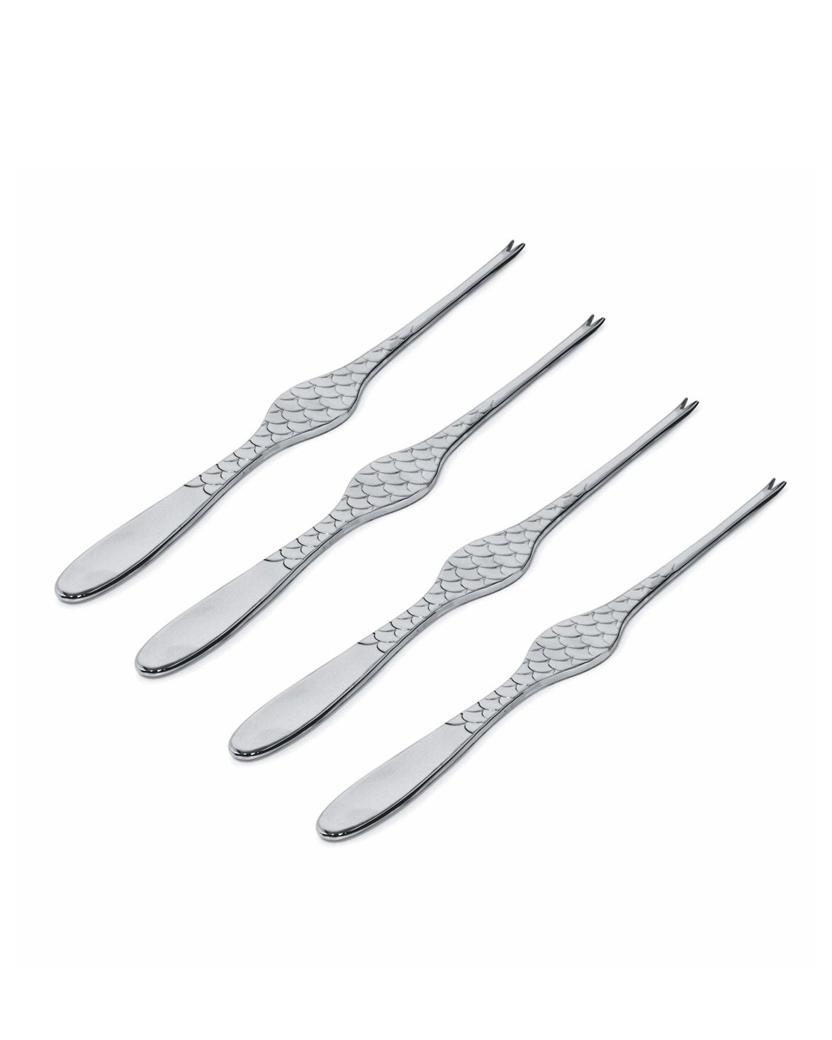 Colombina Fish Shellfish Fork Set Of 4 Stainless Steel