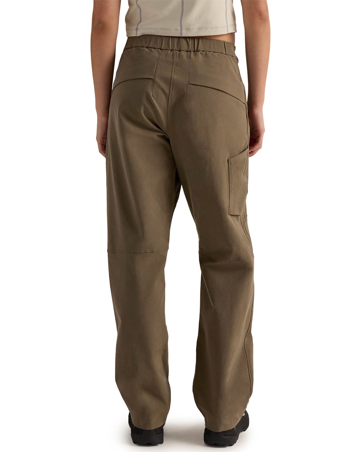 Clarkia Cotton Pant W Wide Leg Mongoose
