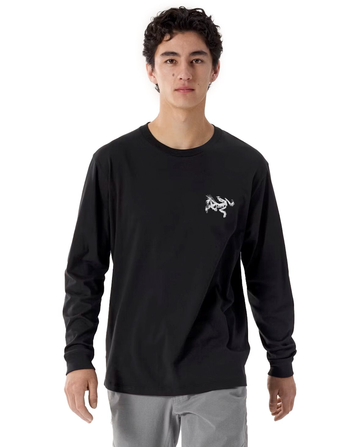 Kragg SL Cotton Bird Tile LS M Black/Arctic Silk