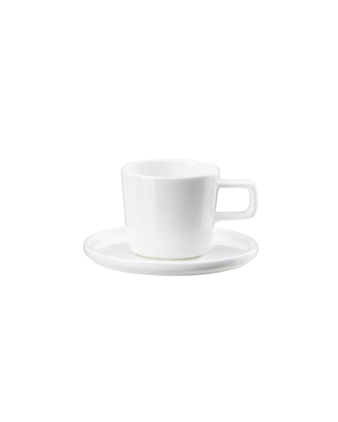 Coffee Cup With Saucer White