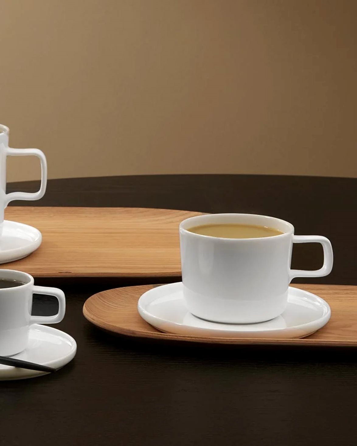 Coffee Cup With Saucer White