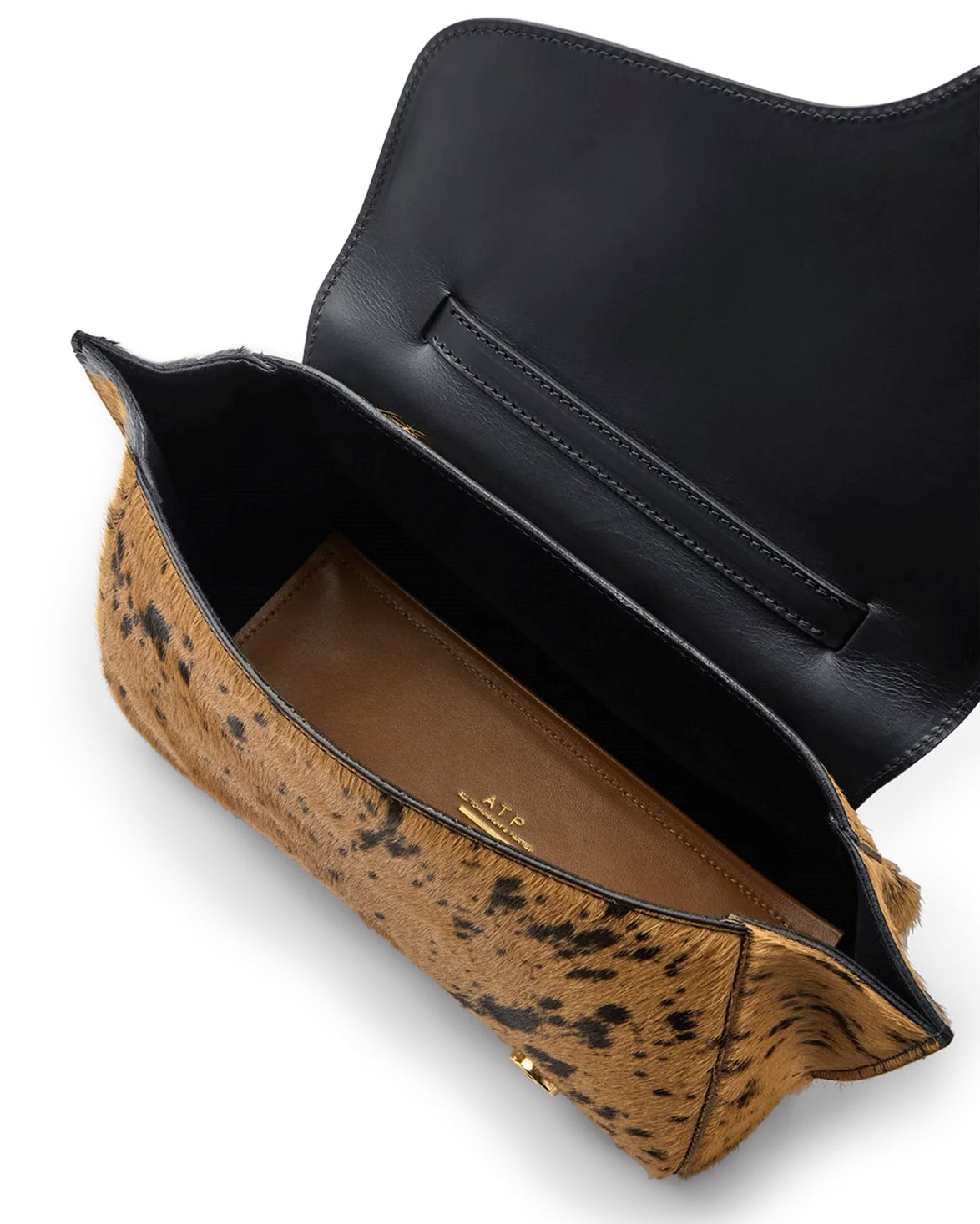 Arezzo Handbag Cannella/Black Printed Mini Cow/Vacchetta