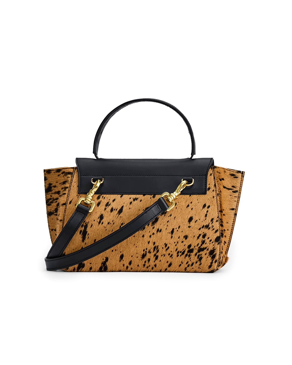 Arezzo Handbag Cannella/Black Printed Mini Cow/Vacchetta