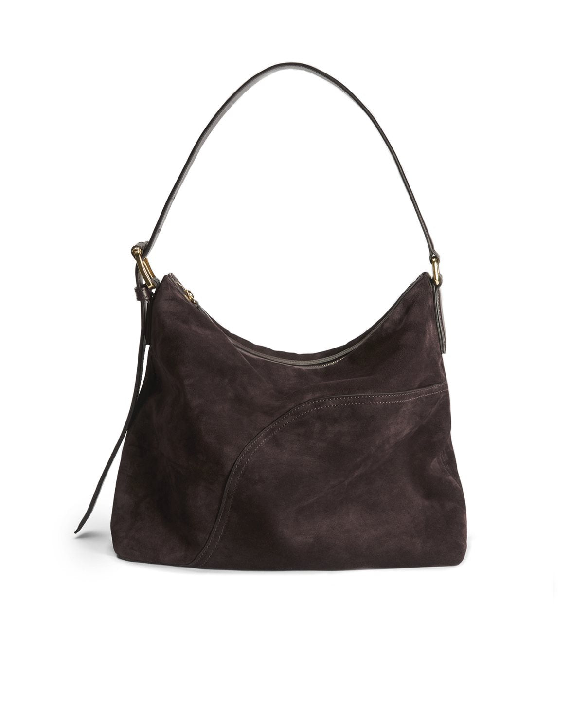 Bassano Tote Bag Walnut Suede