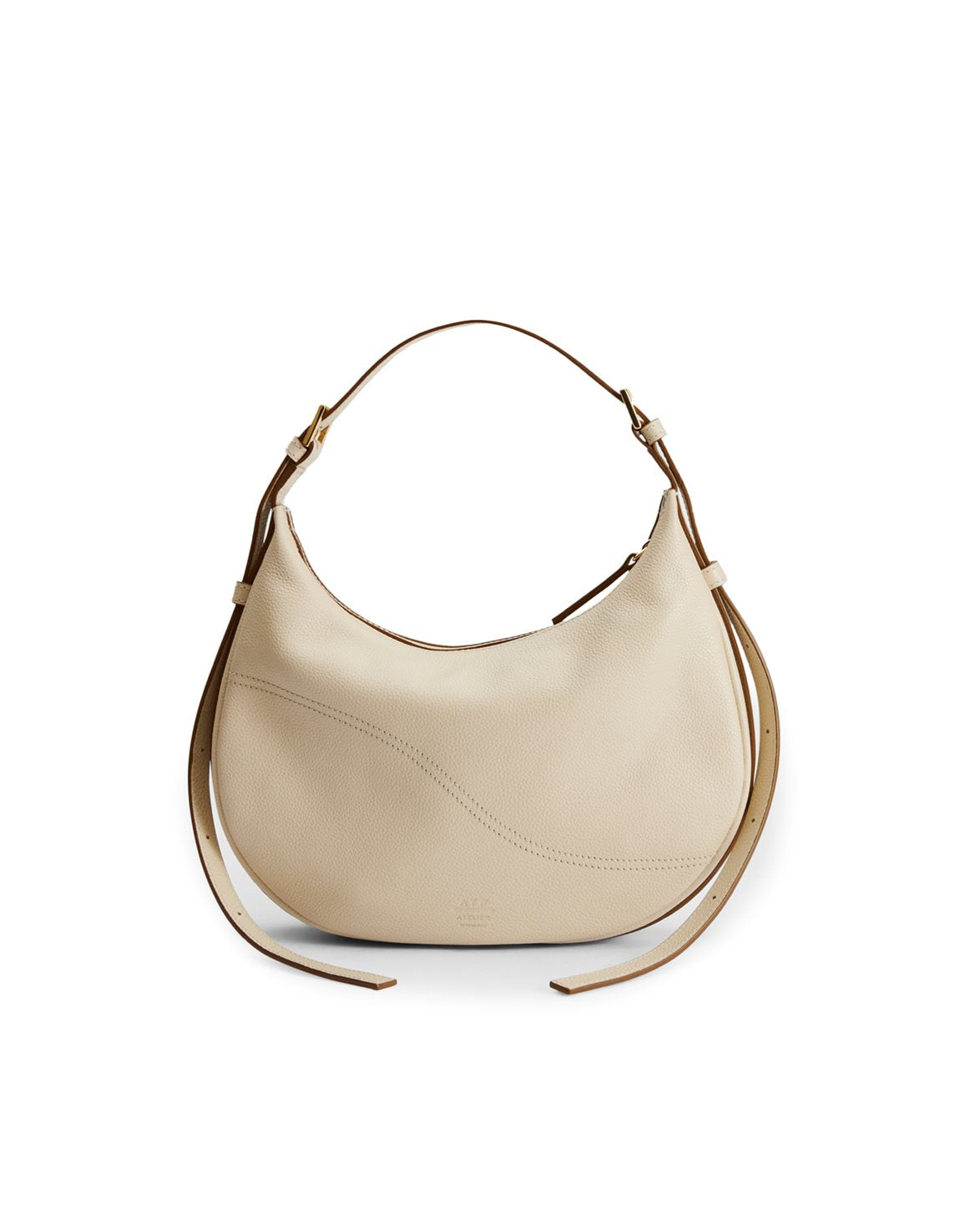 Liveri Small Hobo Bag Mandorla Grained Calf