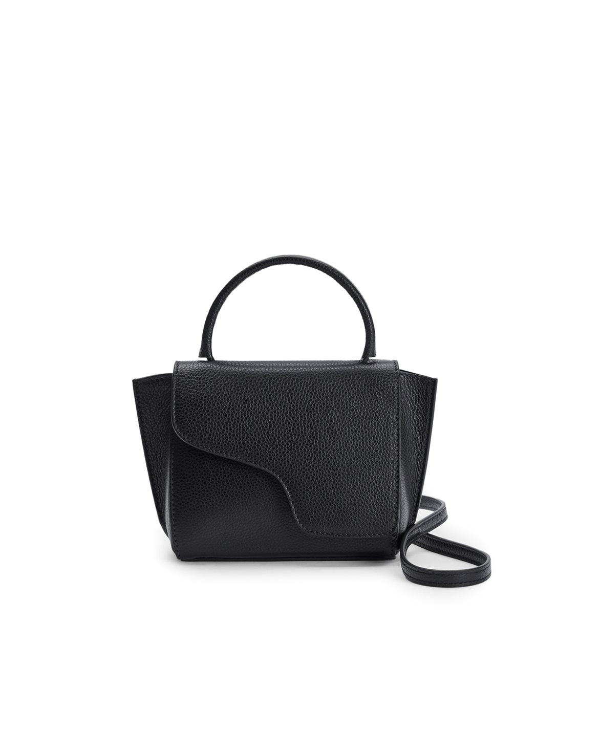 Montalcino Mini Handbag Black Grained Calf