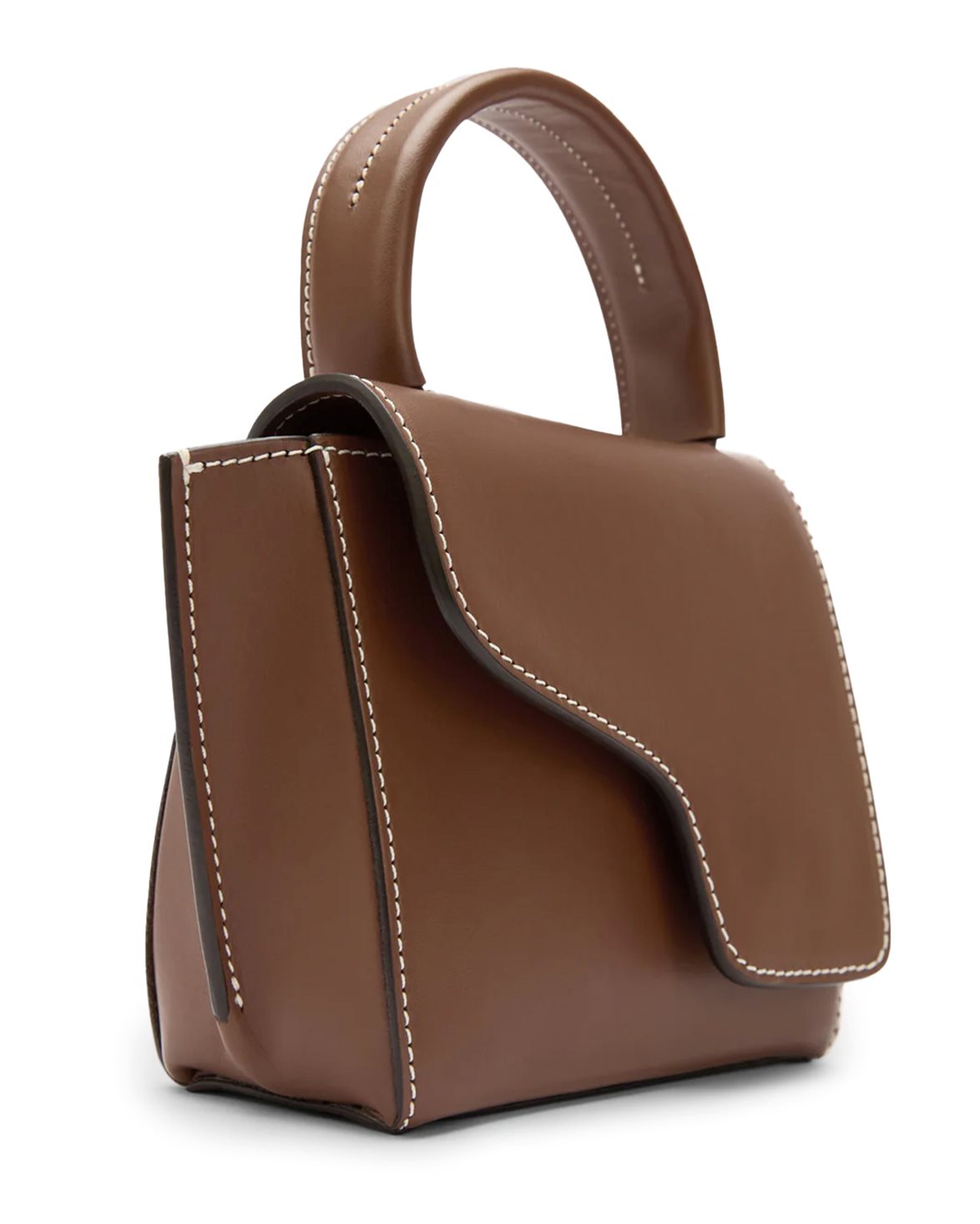 Montalcino Mini Handbag Cannella/Contrast Stitch