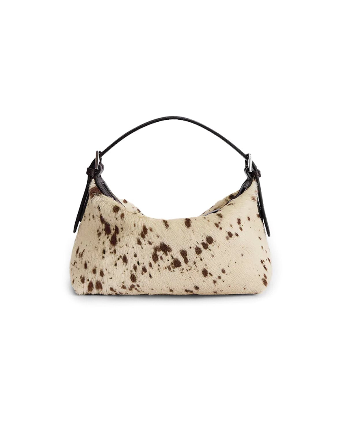 Vadena Mini Handbag Mandorla/Walnut Printed Mini Cow/Vacchetta