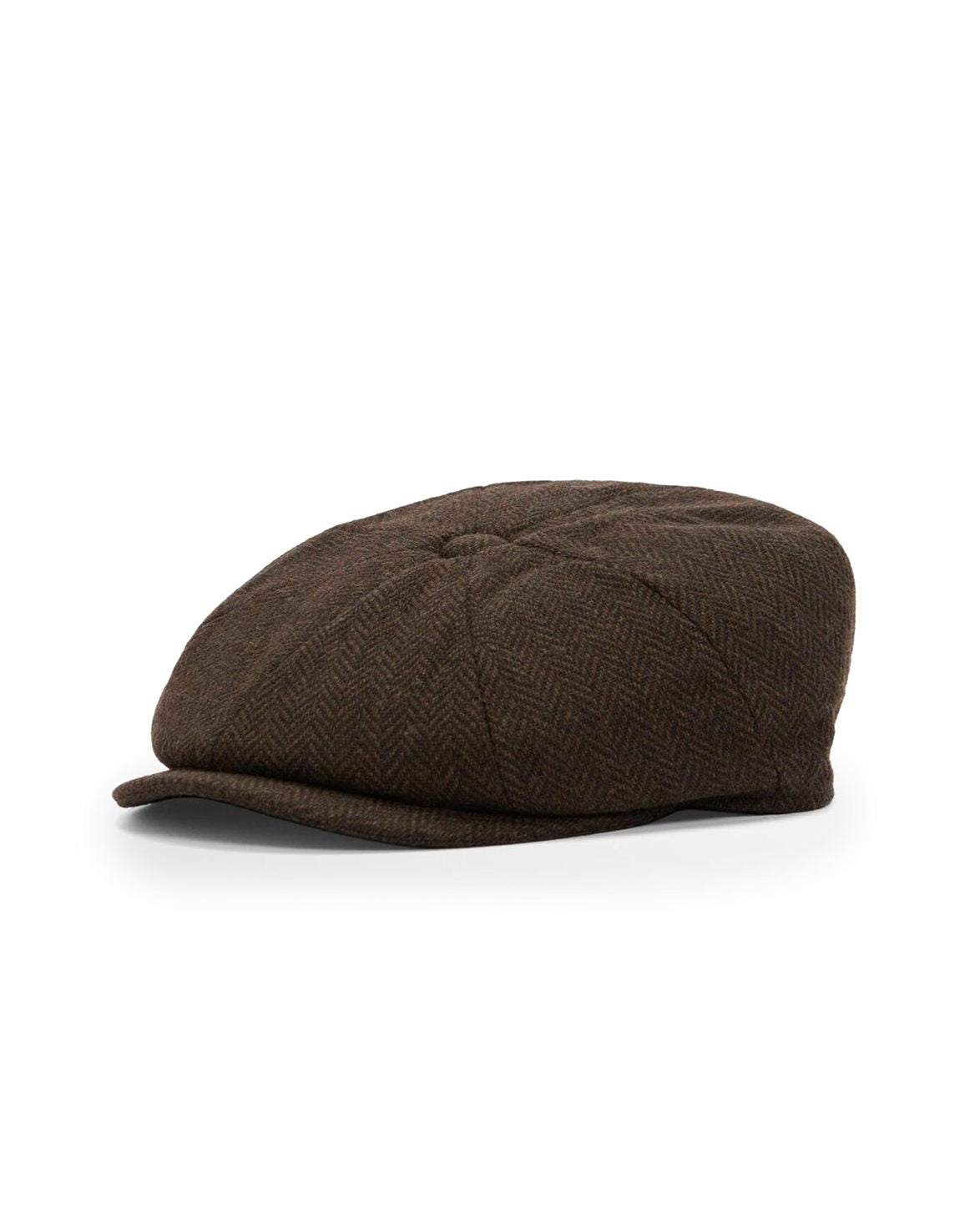 Fyne Tweed Baker Boy Cap Dark Brown