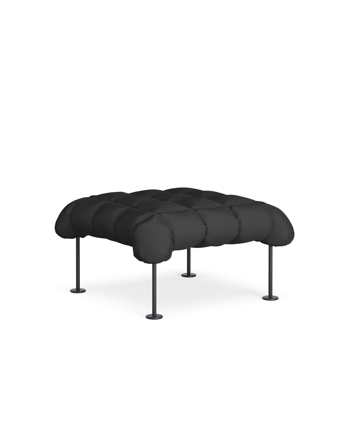 Puff Stool Black Grey