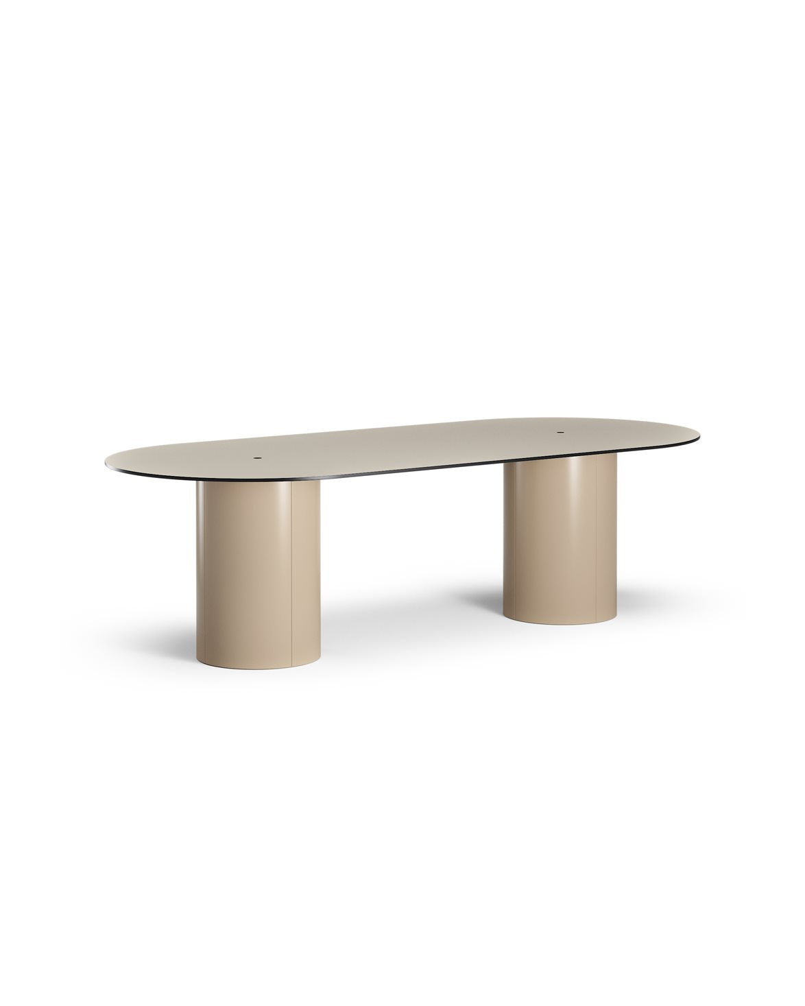 Zero Duo Table Grey Beige