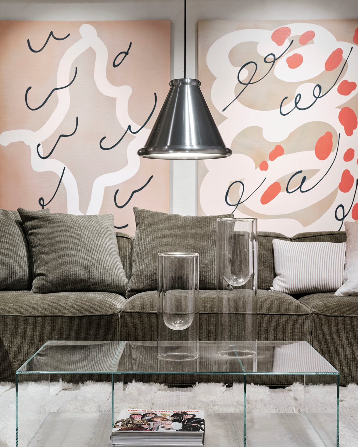 Belle Pendant Lamp Large Aluminum