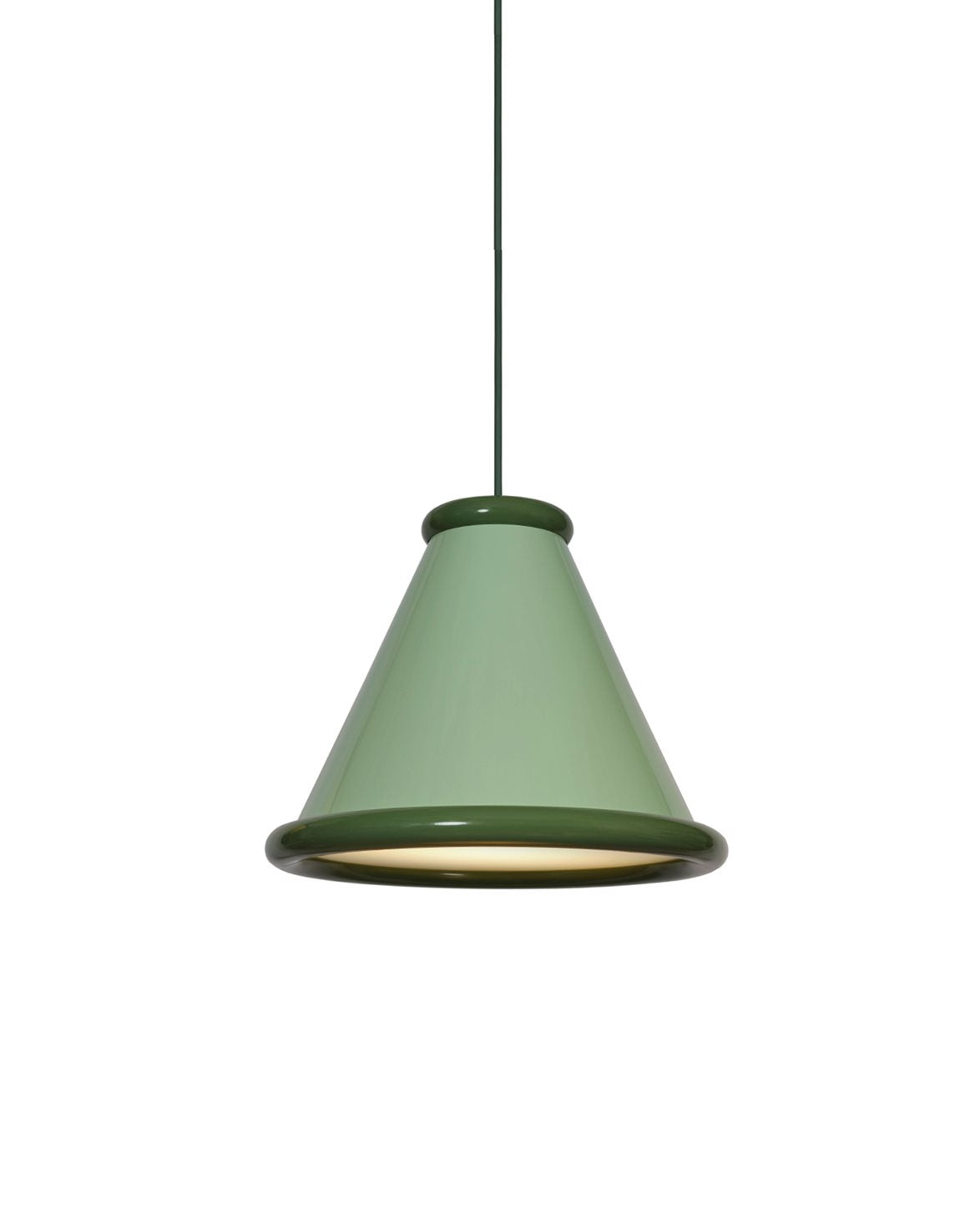 Belle Pendant Lamp Large Pastel Green/Reseda Green