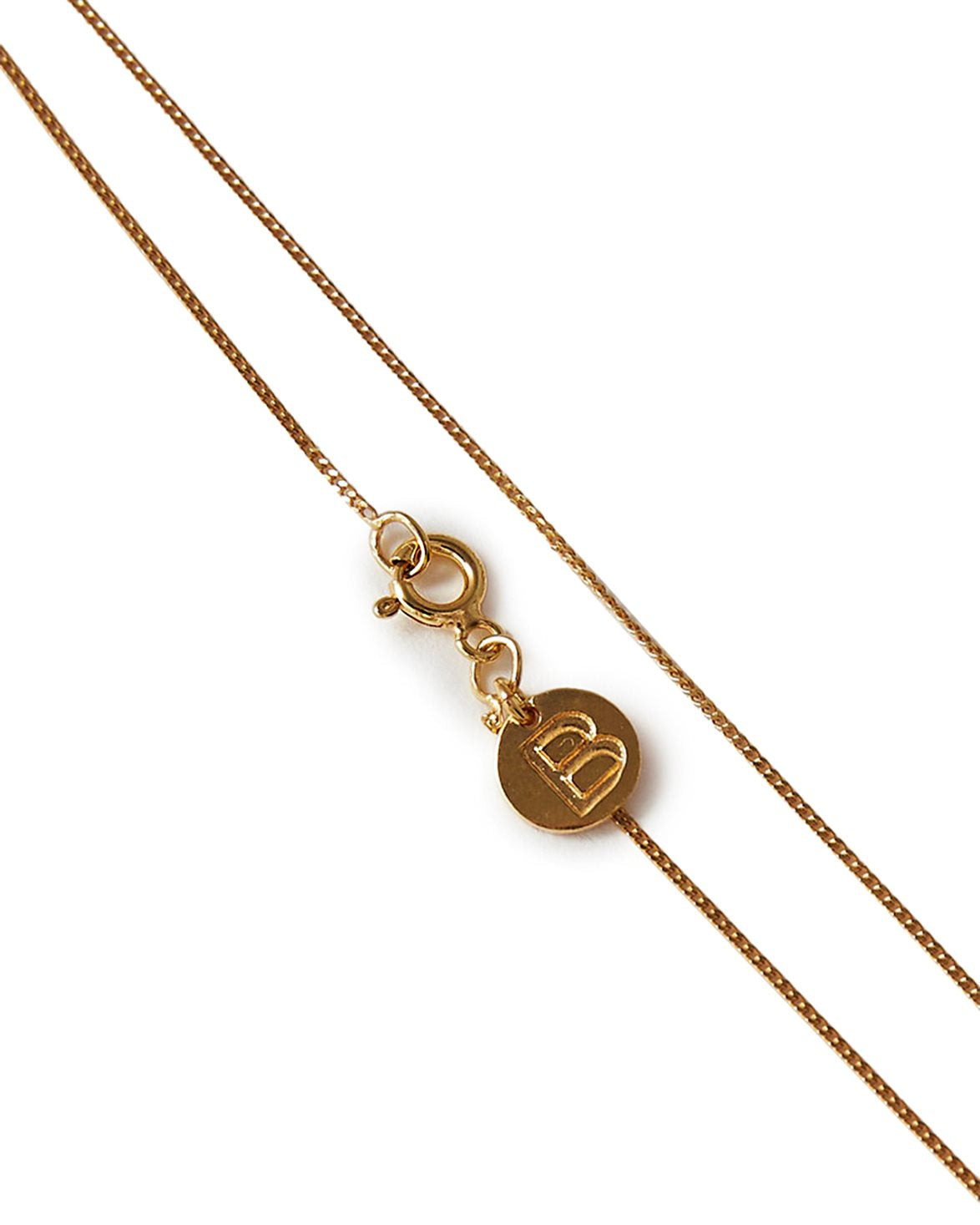 Plain Chain Necklace Gold