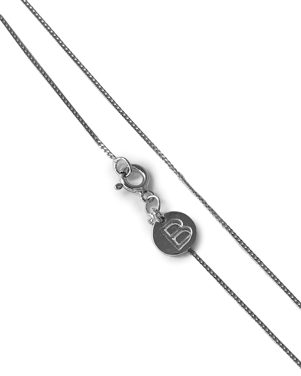 Plain Chain Necklace Silver