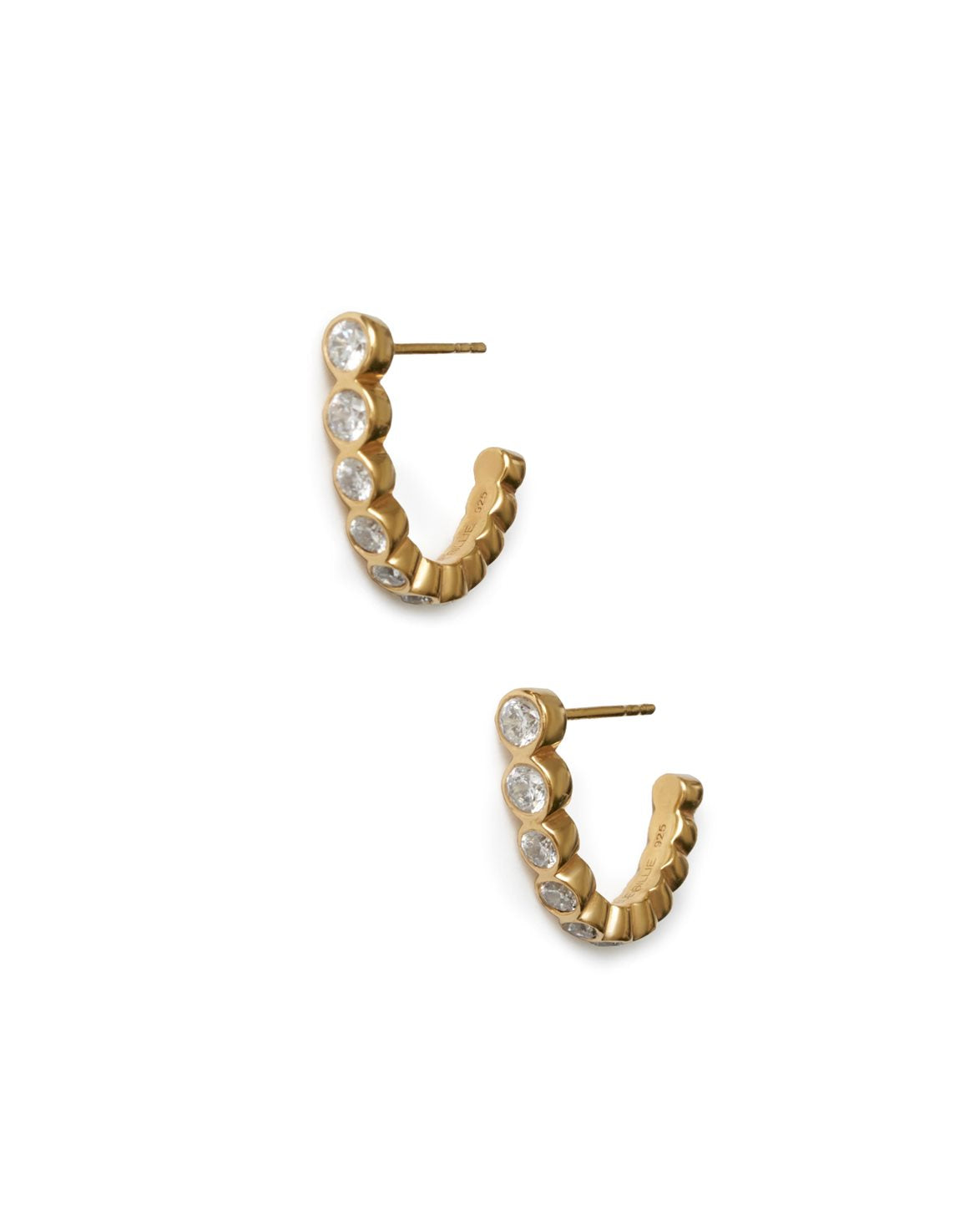 Row Earrings Gold