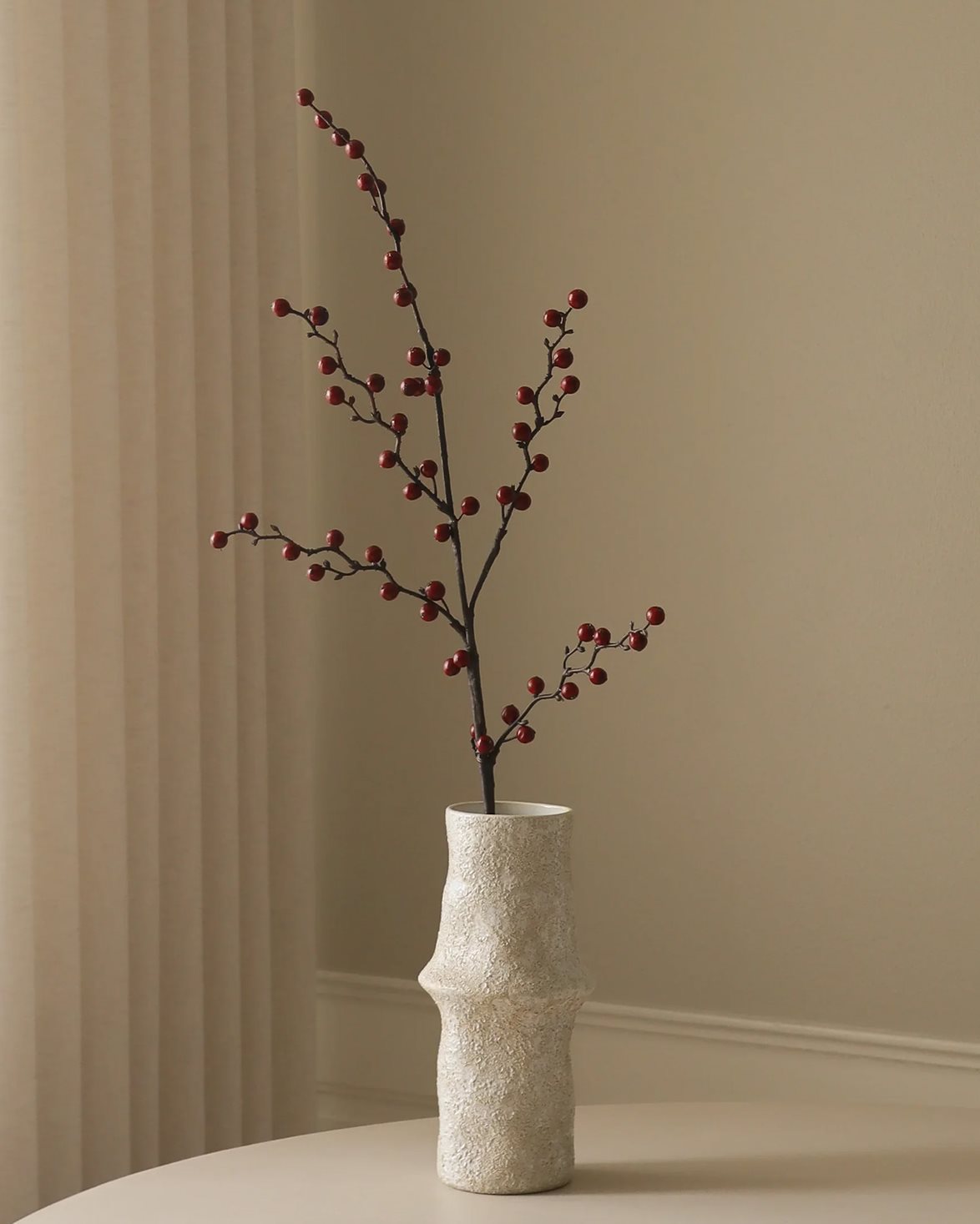 Winterberry Branch Dark Red