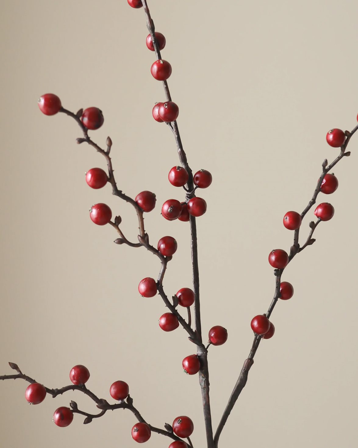Winterberry Branch Dark Red