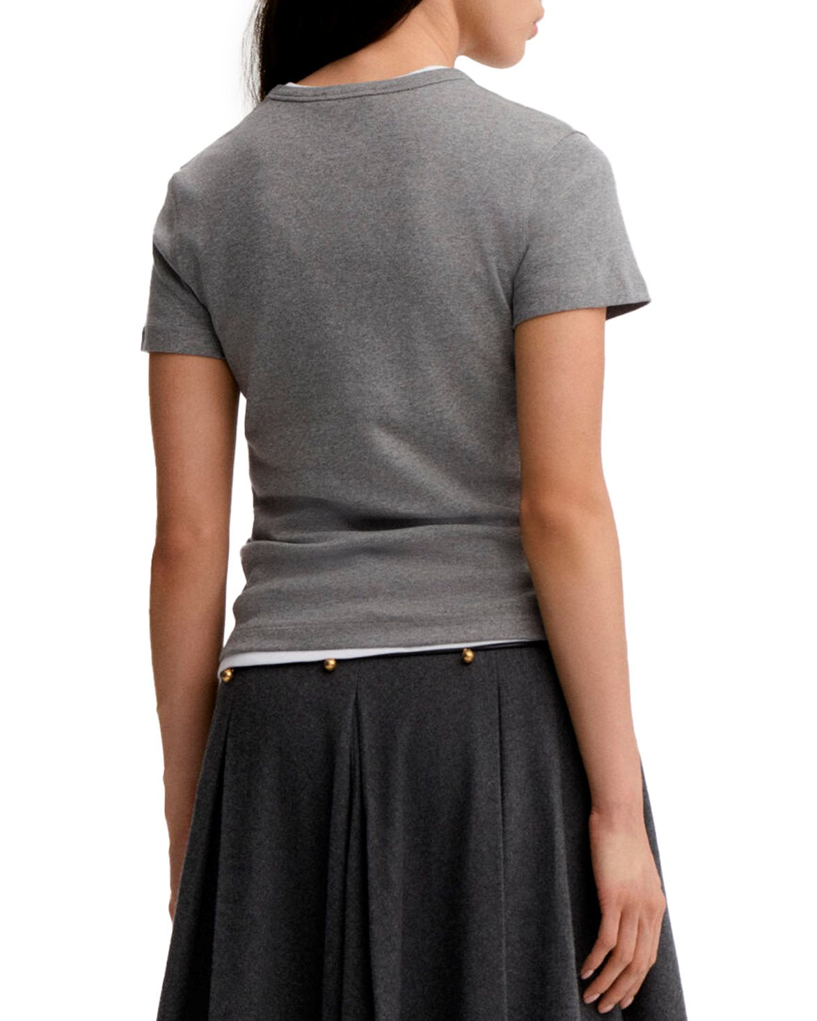 Alicia Flat T-Shirt Grey Melange