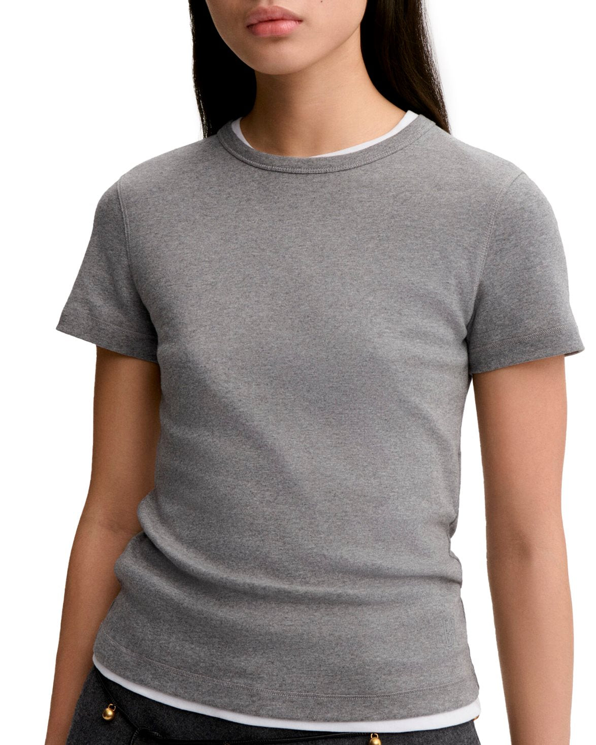 Alicia Flat T-Shirt Grey Melange