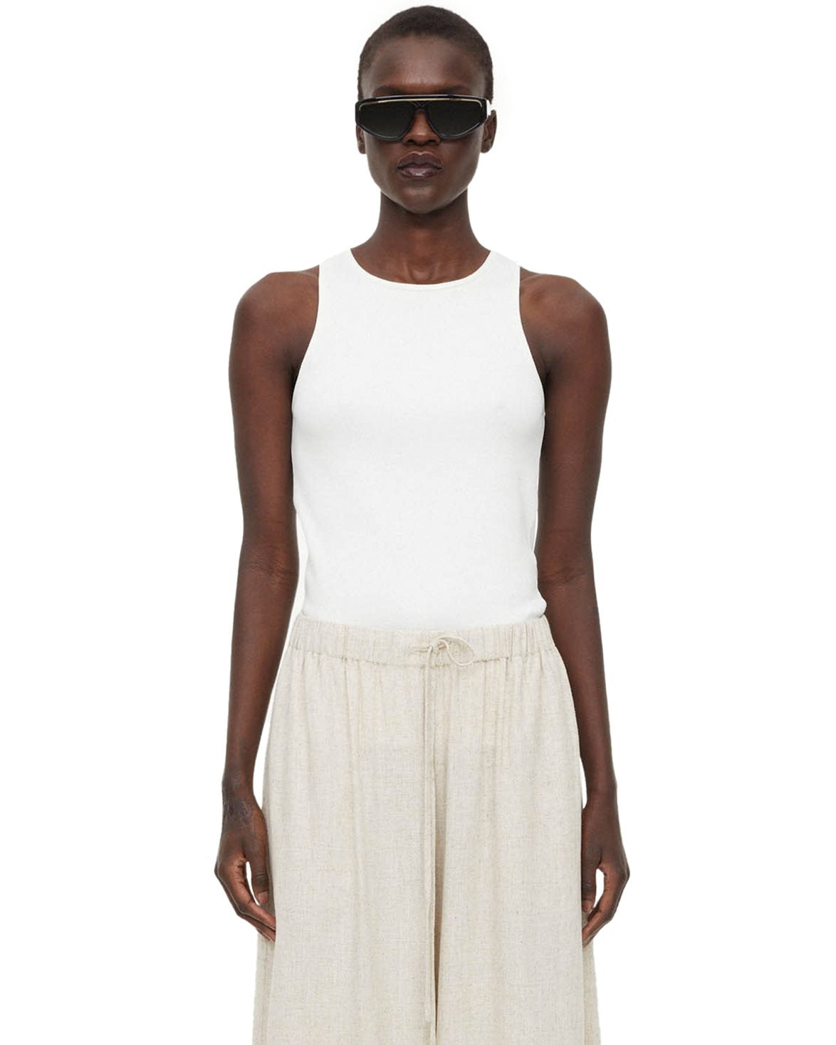 Amani Tank Top Soft White