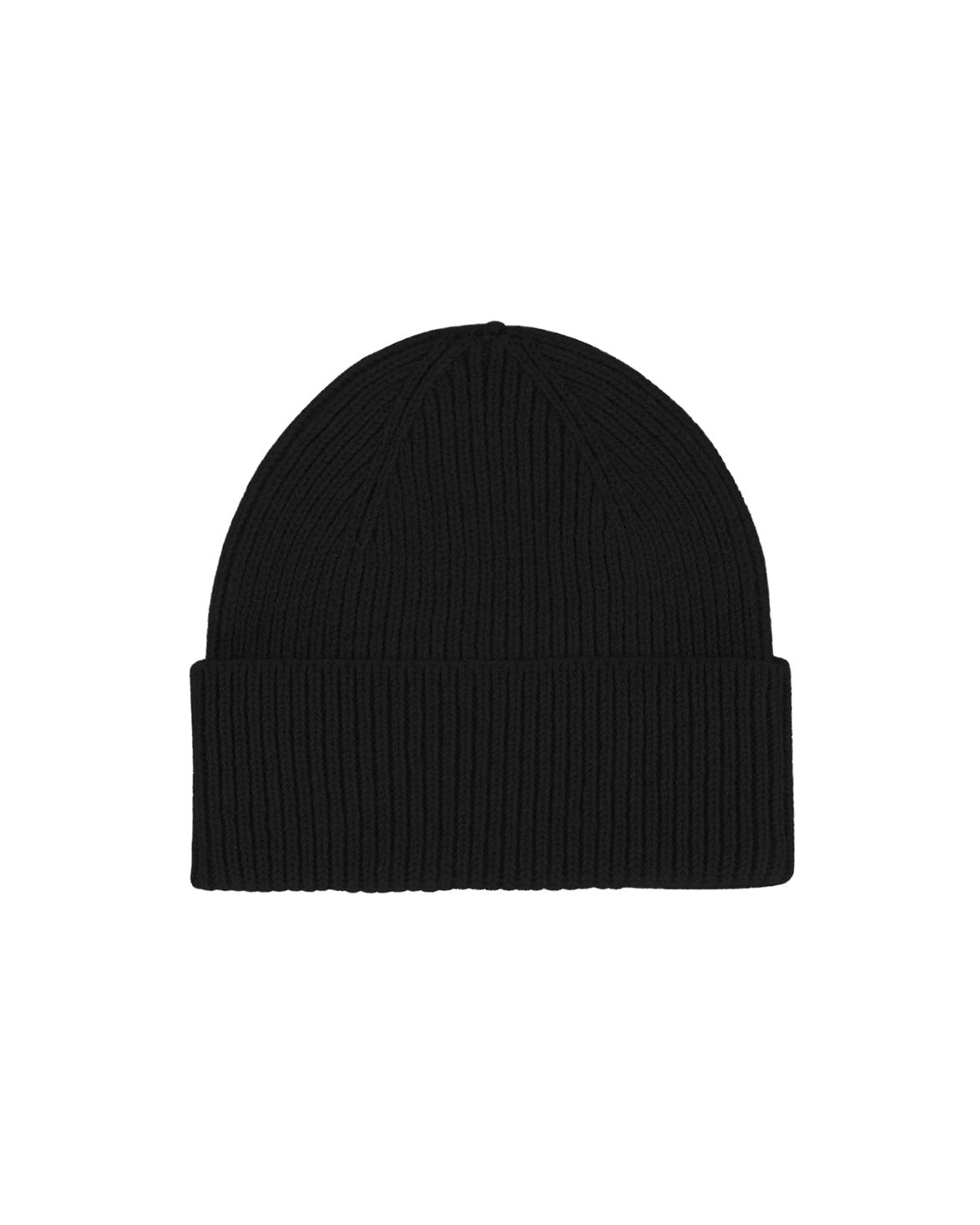 Merino Wool Beanie Deep Black