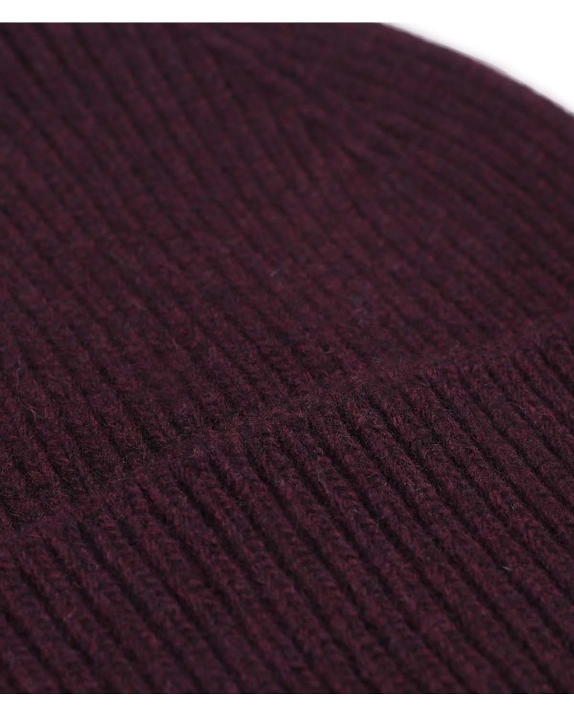 Merino Wool Beanie Oxblood Red