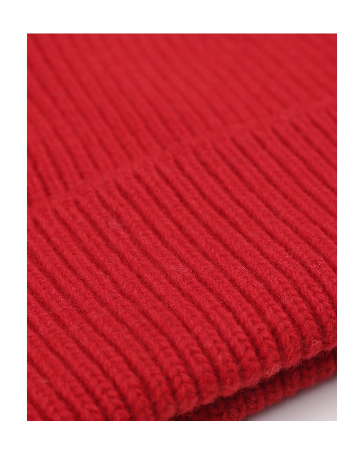 Merino Wool Beanie Scarlet Red