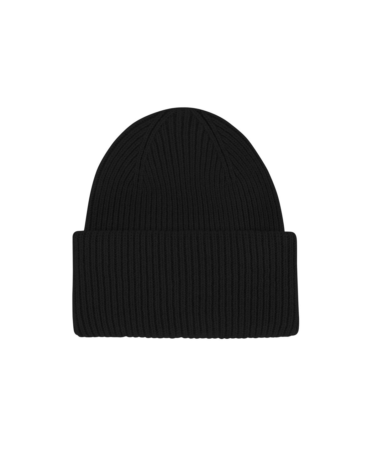 Merino Wool Hat Deep Black
