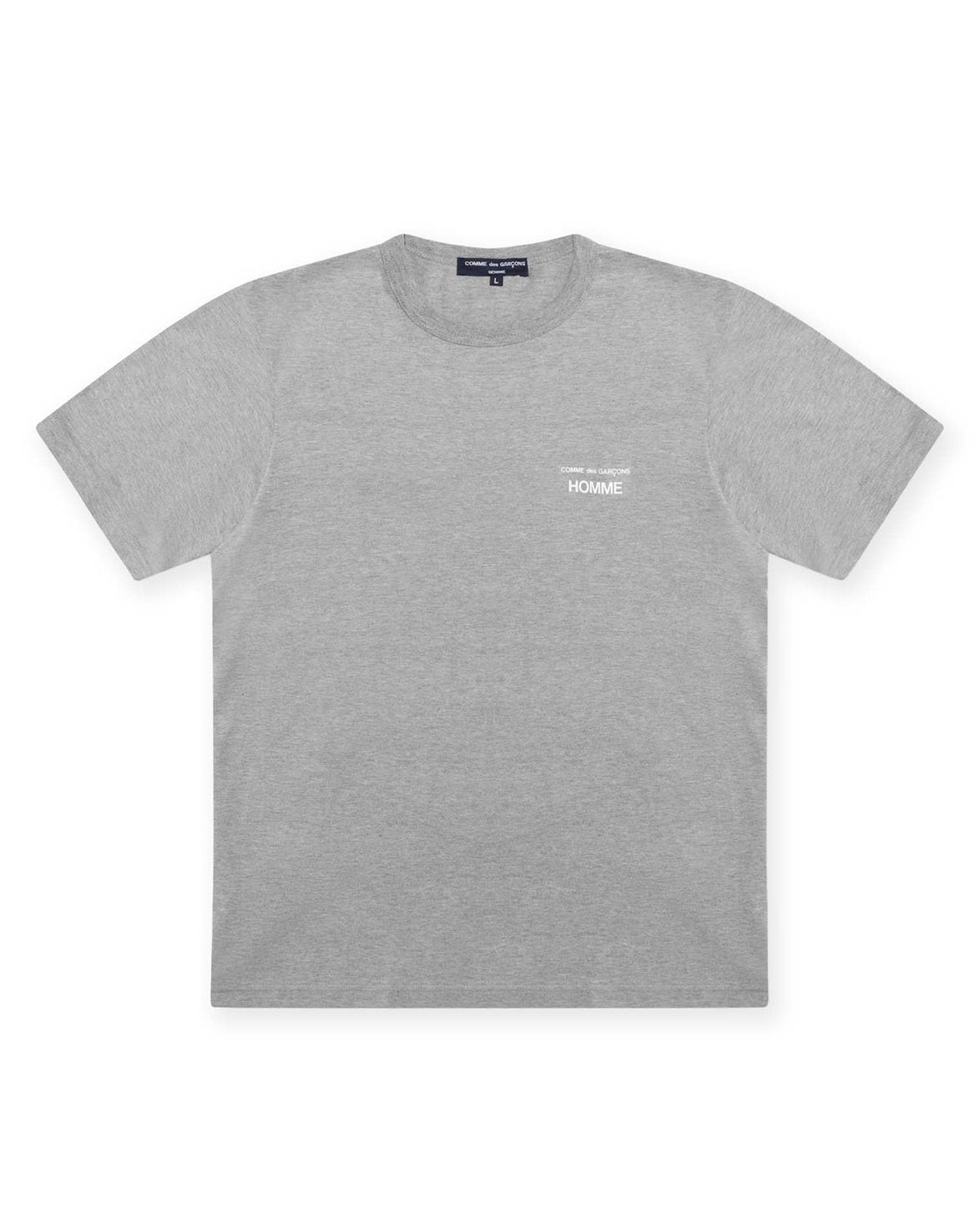 Cdg Logo T-Shirt Top Grey