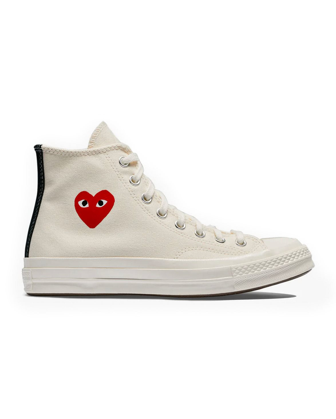 Converse Small Heart High Top Sneakers Beige